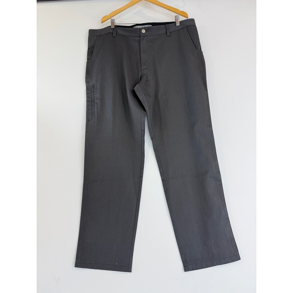 Icebreaker Pants Mens 40 Gray Merino Wool Blend Straight Leg Cargo Pocket